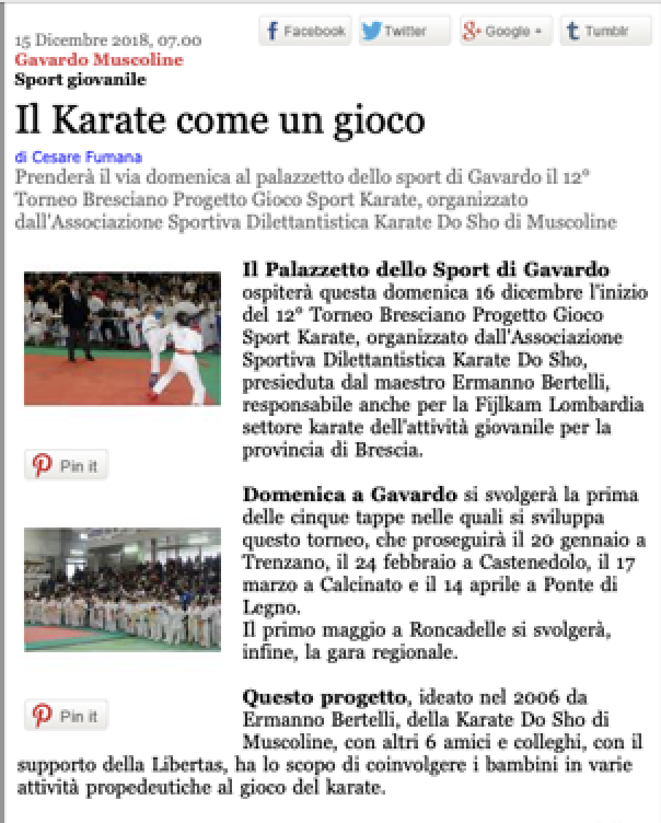 Anteprima 12° Trofeo 15/12/2018